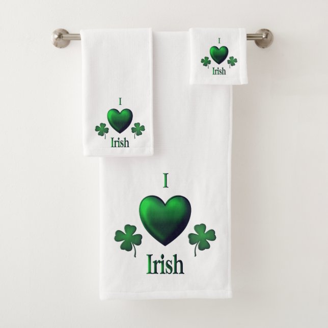 I Heart Irish Badhandtuch Set (Insitu)