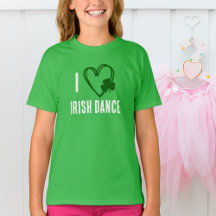 I Heart Irish Dance - Green Heart with Kleeblatt