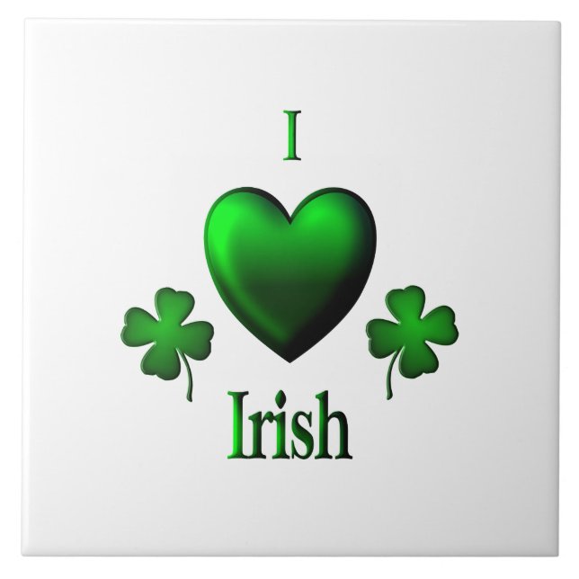 I Heart Irish Fliese (Vorderseite)