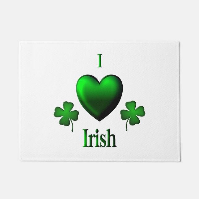 I Heart Irish Fußmatte (Vorderseite)