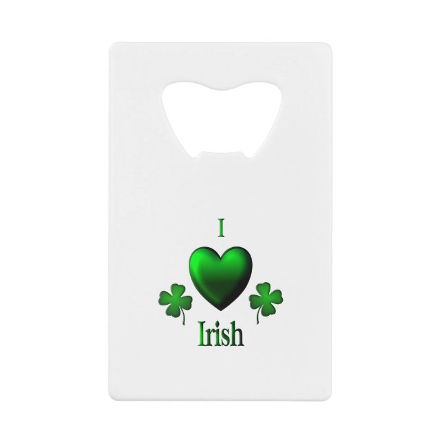 I Heart Irish Geldbeutel Flaschenöffner (Vorderseite)