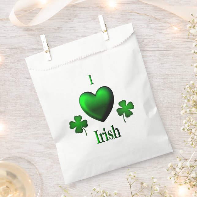 I Heart Irish Geschenktütchen (Ausgeschnitten)