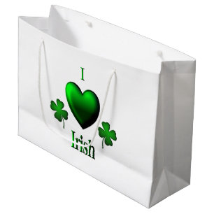 I Heart Irish Große Geschenktüte