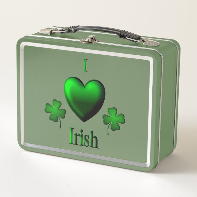 I Heart Irish Metall Brotdose (Vorderseite)