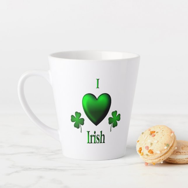 I Heart Irish Milchtasse (Beispiel)