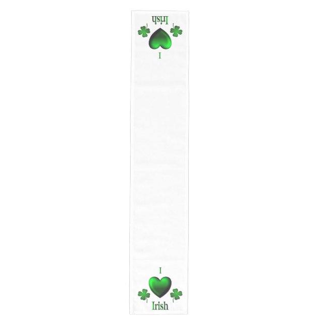 I Heart Irish Mittelgroßer Tischläufer (Vorderseite)