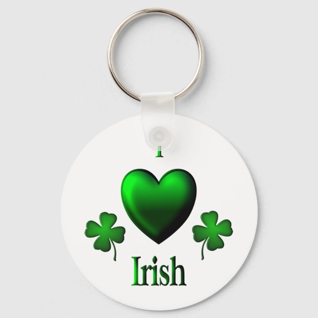 I Heart Irish Schlüsselanhänger (Vorderseite)