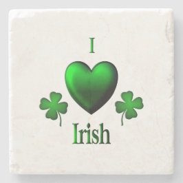 I Heart Irish Steinuntersetzer