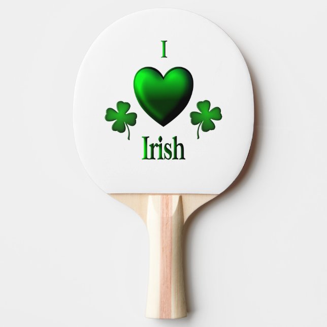 I Heart Irish Tischtennis Schläger (Vorderseite)
