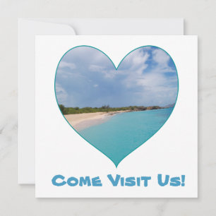 I Heart Island Life Notecard Mitteilungskarte