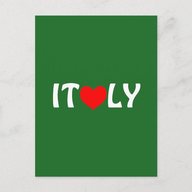I Heart Italy Postkarte (Vorderseite)
