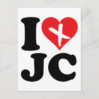 I Heart JC Postkarte