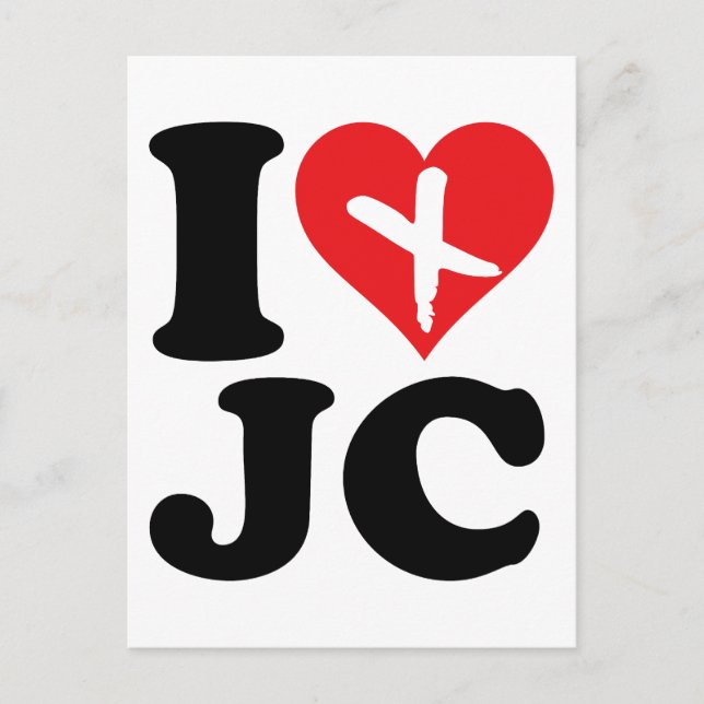 I Heart JC Postkarte (Vorderseite)