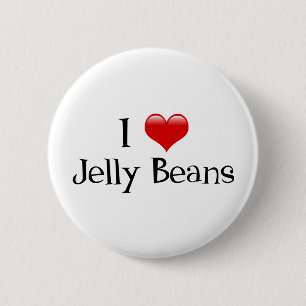 I Heart Jelly Beans Button