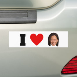 I Heart Kamala Harris Autoaufkleber