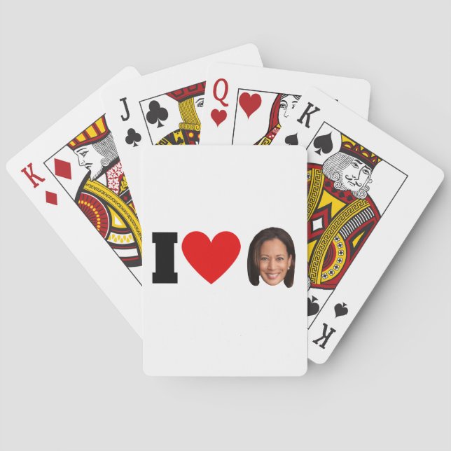 I Heart Kamala Harris Spielkarten (Rückseite)