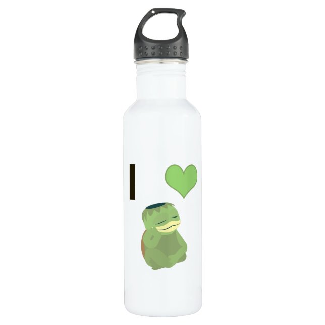 I Heart Kappa Edelstahlflasche (Vorderseite)