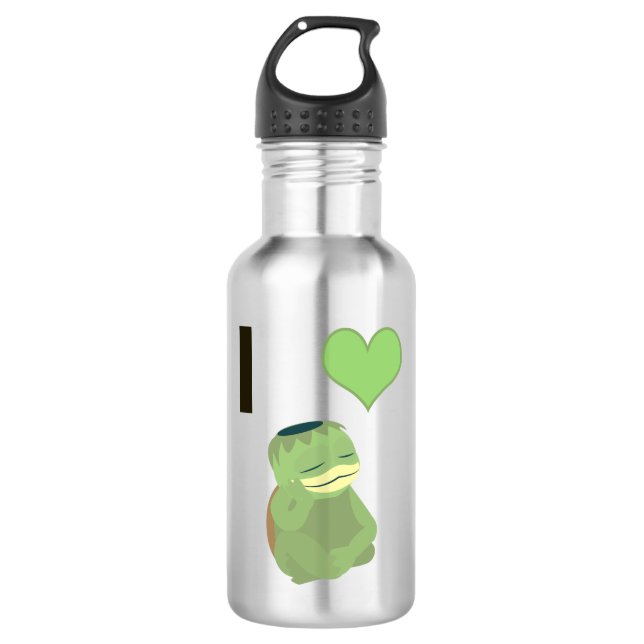 I Heart Kappa Edelstahlflasche (Vorderseite)