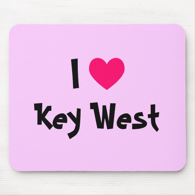 I Heart Key West Florida Mousepad (Vorne)