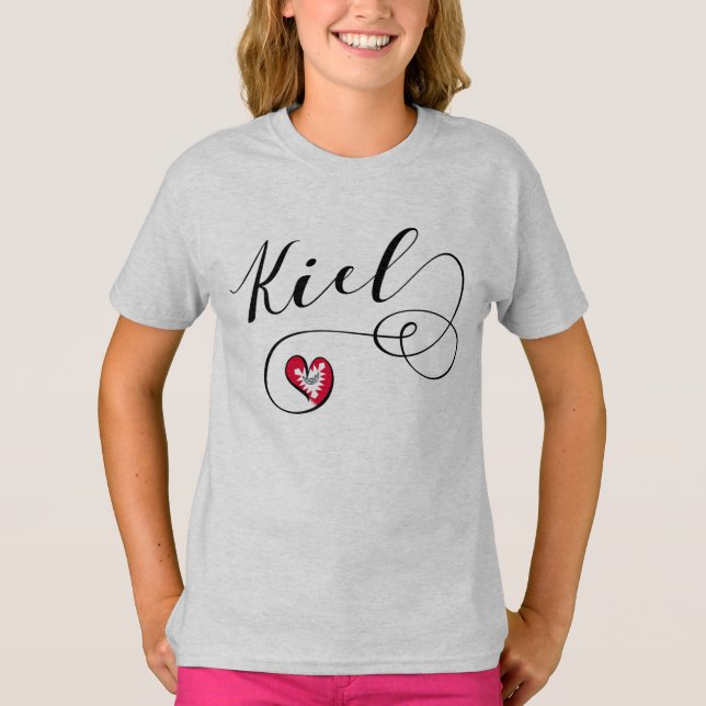 I Heart Kiel, Deutschland T-Shirt (Vorderseite)