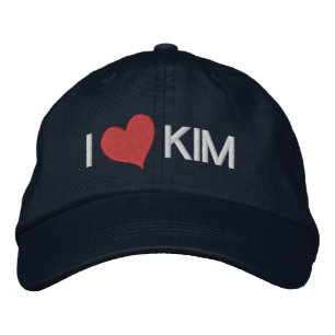 I Heart KIM Bestickte Baseballkappe