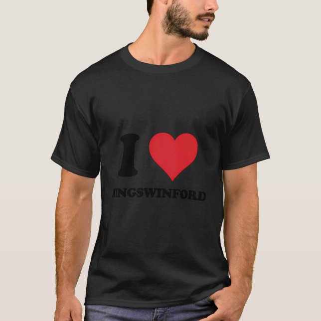 I Heart Kingswinford Liebe UK T-Shirt (Vorderseite)