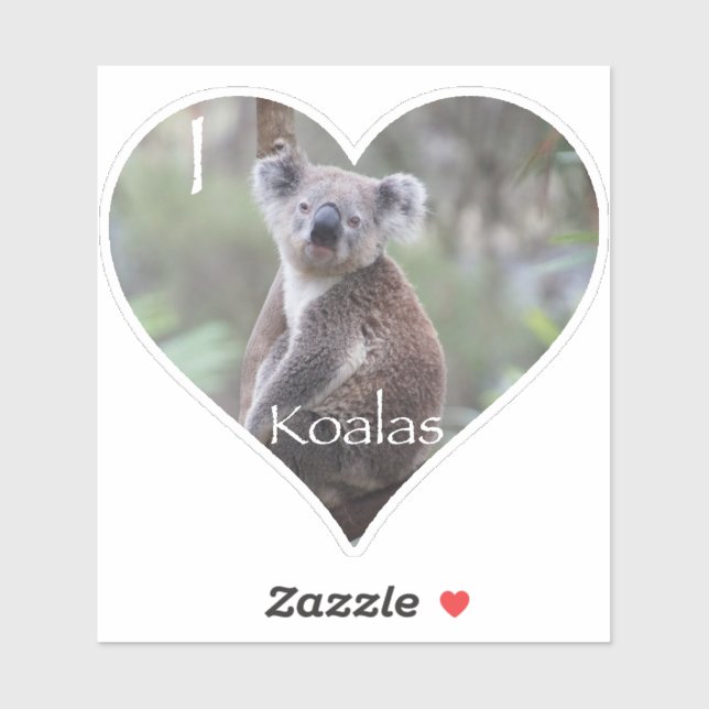 I Heart Koalas Aufkleber (Blatt)