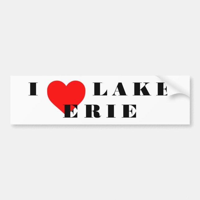 I heart Lake Erie Autoaufkleber (Vorne)