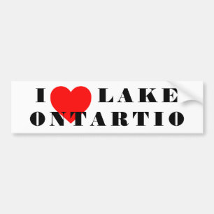 I heart lake ontario autoaufkleber