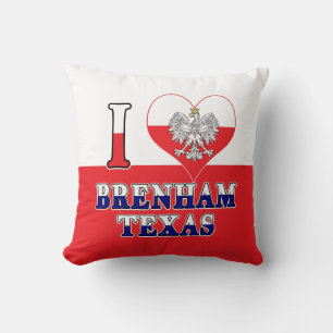 I Heart Liebe Brenham Texas Kissen