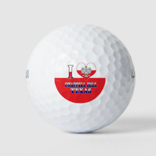 I Heart Liebe Chappell Hill Texas Golfball