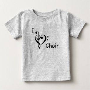 I Heart Liebe Choir Music Singer Vocalist Baby T-shirt