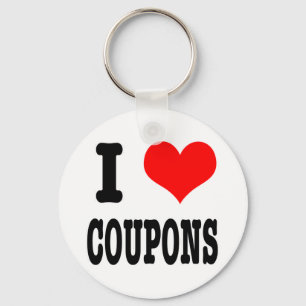 I HEART (LIEBE) Coupons Schlüsselanhänger