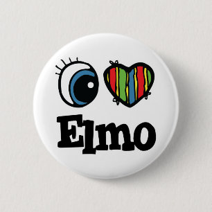 I Heart (Liebe) Elmo Button