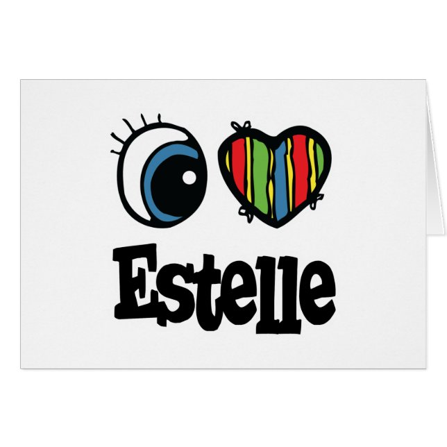 I Heart (Liebe) Estelle (Vorderseite (Horizontal))