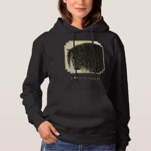 I Heart (Liebe) Friesians Beautiful Black Draft Ho Hoodie