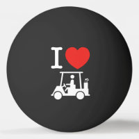 I Heart (Liebe) Golf Cart Ping-Pong Ball