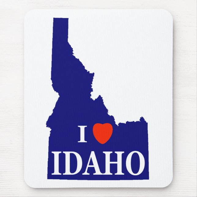 I Heart (Liebe) Idaho Mousepad (Vorne)