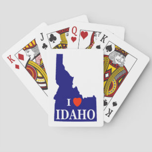 I Heart (Liebe) Idaho Spielkarten