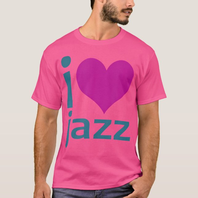 I Heart (Liebe) Jazz T-Shirt (Vorderseite)