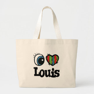 I Heart (Liebe) Louis Jumbo Stoffbeutel