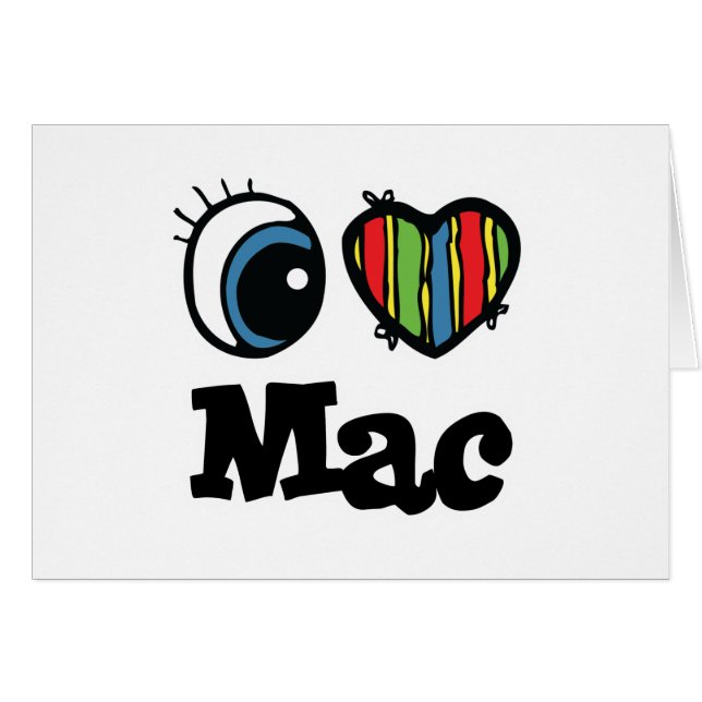 I Heart (Liebe) Mac (Vorderseite (Horizontal))