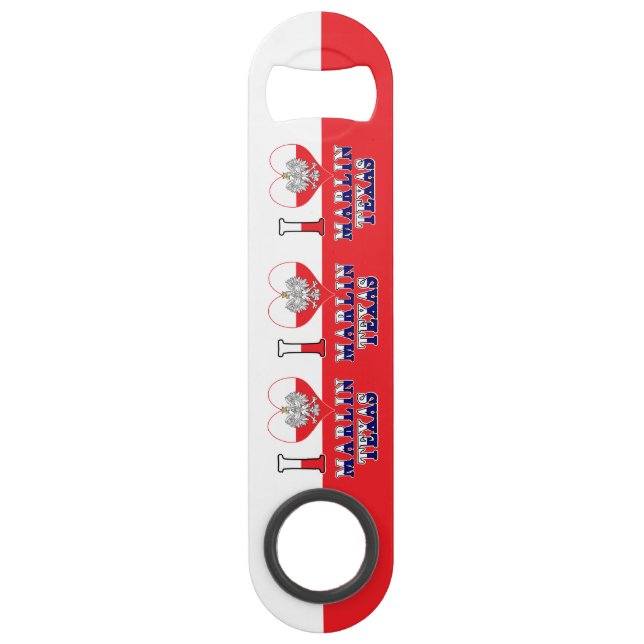 I Heart Liebe Marlin Texas Speed Flaschenöffner (Vorderseite)