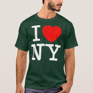 I Heart Liebe NY New York City NYC Classic Schrift T-Shirt