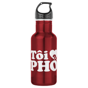 I Heart (Liebe Pho (Tôi PHỞ) vietnamesische Sprach Edelstahlflasche