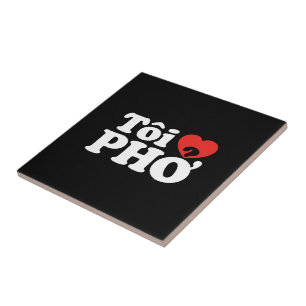 I Heart (Liebe Pho (Tôi PHỞ) vietnamesische Sprach Fliese