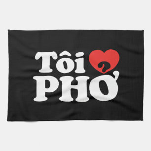 I Heart (Liebe Pho (Tôi PHỞ) vietnamesische Sprach Geschirrtuch