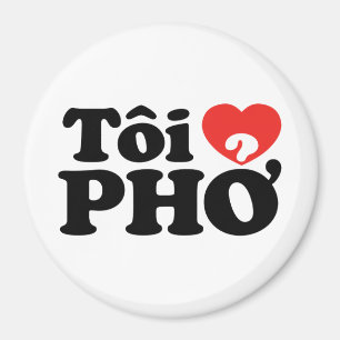 I Heart (Liebe Pho (Tôi PHỞ) vietnamesische Sprach Magnet