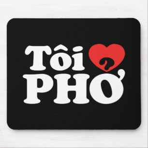 I Heart (Liebe Pho (Tôi PHỞ) vietnamesische Sprach Mousepad
