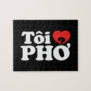 I Heart (Liebe Pho (Tôi PHỞ) vietnamesische Sprach Puzzle